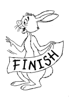 A coloring page of winnie the pooh - rabbit